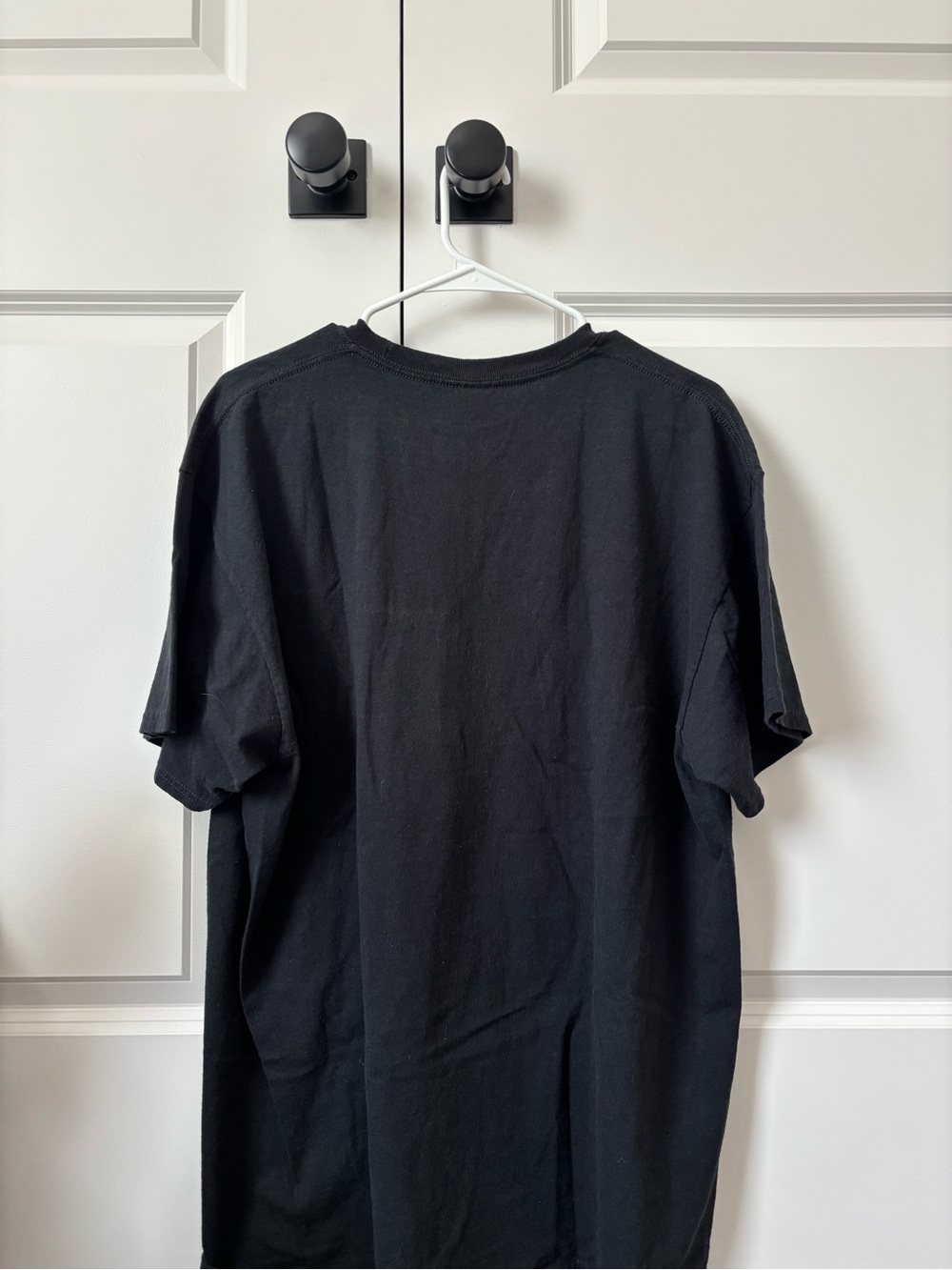 Empyre Black Tee with Blue Skull and Orange Spiral Graphic - Picture 2 of 2